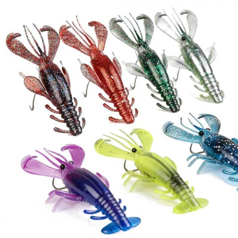 Esca esca self-powered shrimp 10 cm 10 g soft bait bionica multi-gamba soft shrimp bait fake bait fishing equipment for fresh water