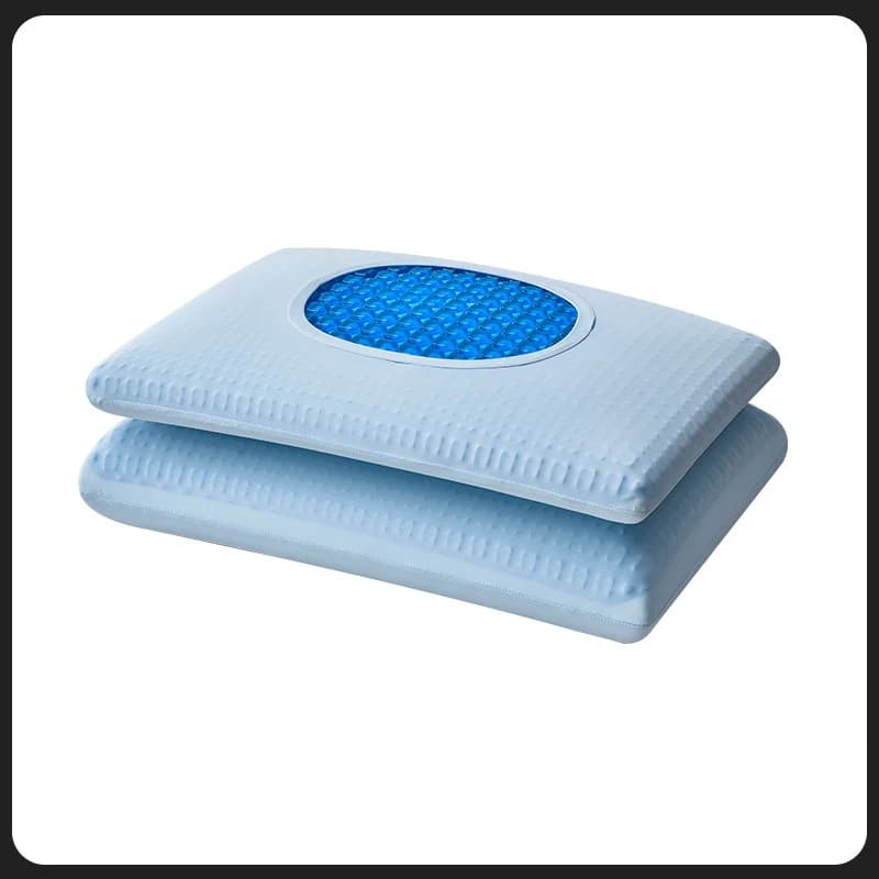 Cuscino rinfrescante in gel fresco per dormire Cuscino in memory foam rinfrescante di dimensioni standard per il sonno caldo Supporto per il contorno laterale e schiena