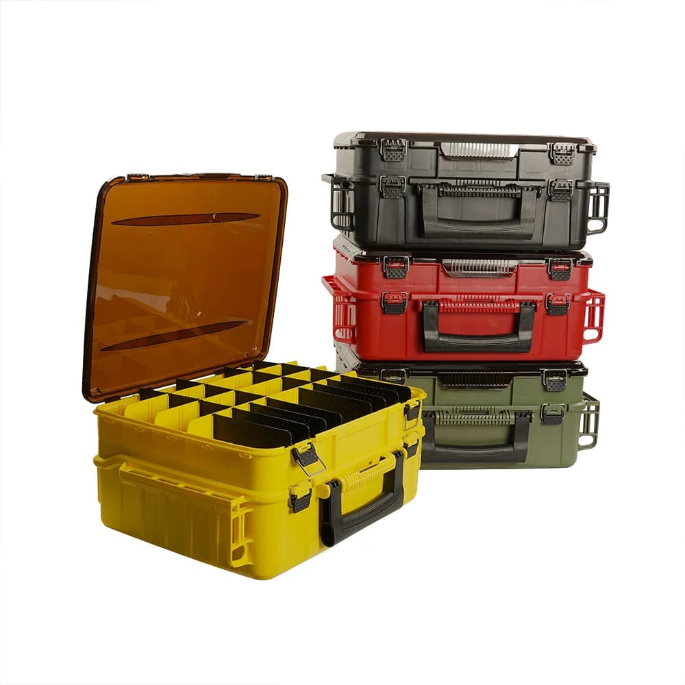 Portable Lure Tackle Box Pp Multi-Layer Gear Organizer Shore Saltwater Use Capacity Divider Layout Packed Size Load Rating To