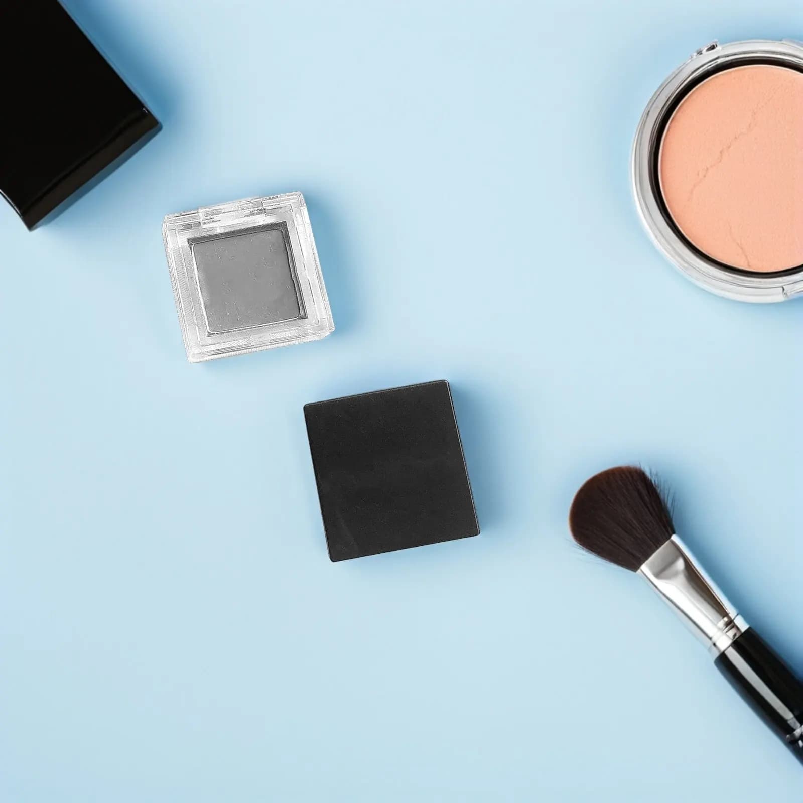 Set di 1 Pratico Contenitore per Cosmetici, Astuccio Ricaricabile per Ombretti, Contenitore Vuoto Portatile per Ombretti, Organizzatore per Trucchi da Viaggio e Casa