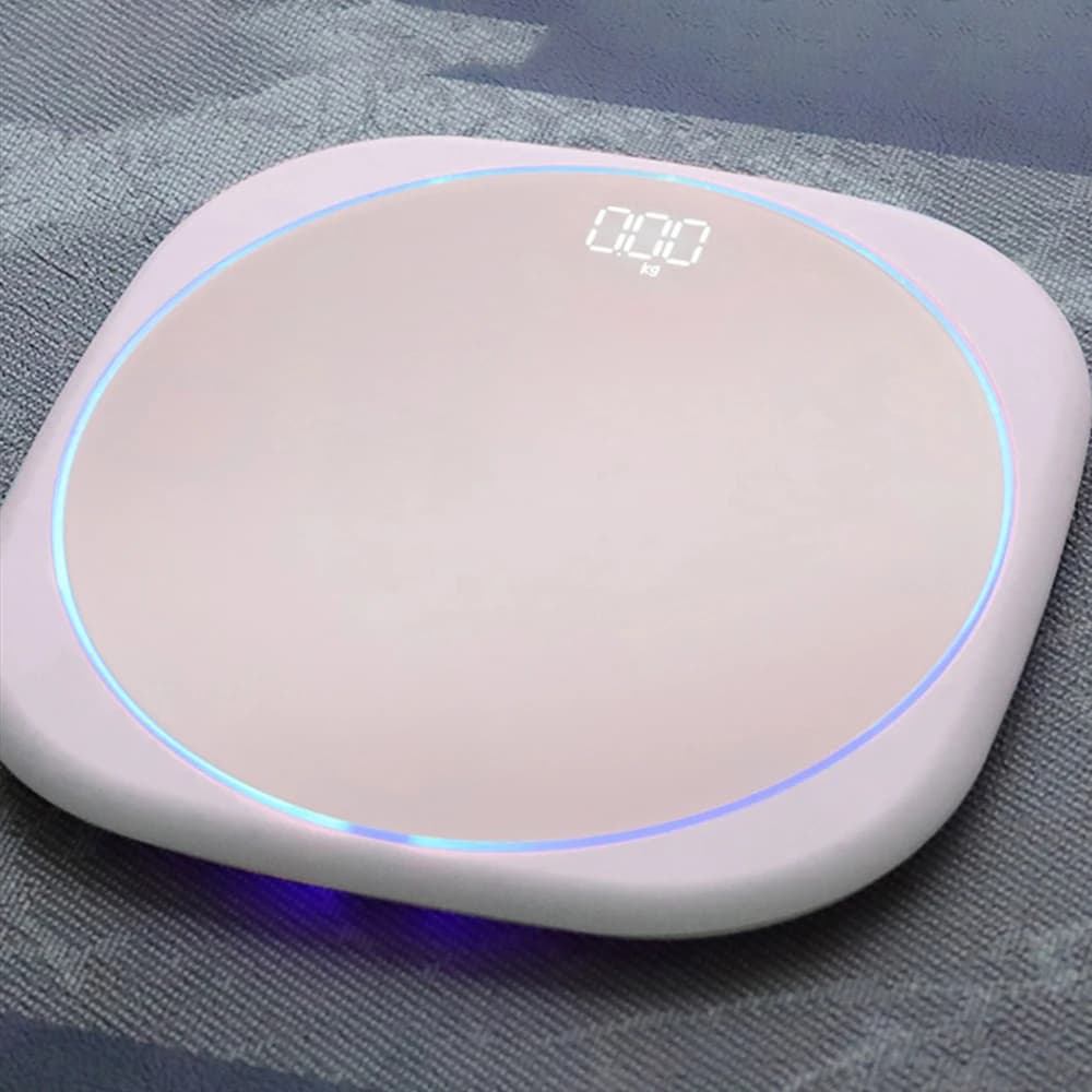 Bilancia Intelligente Creativa per Casa con Luce Notturna Atmosferica, Monitoraggio USB della Salute e del Fitness, Bilancia Digitale
