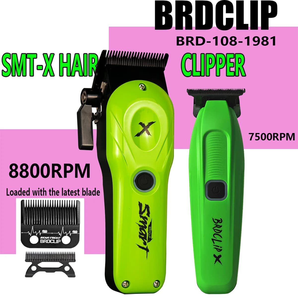 BRDCLIP Kit da barbiere Tagliacapelli professionale 8800 giri/min 10000 giri/min Rasoio elettrico Tagliacapelli 7500 giri/min Macchina finita
