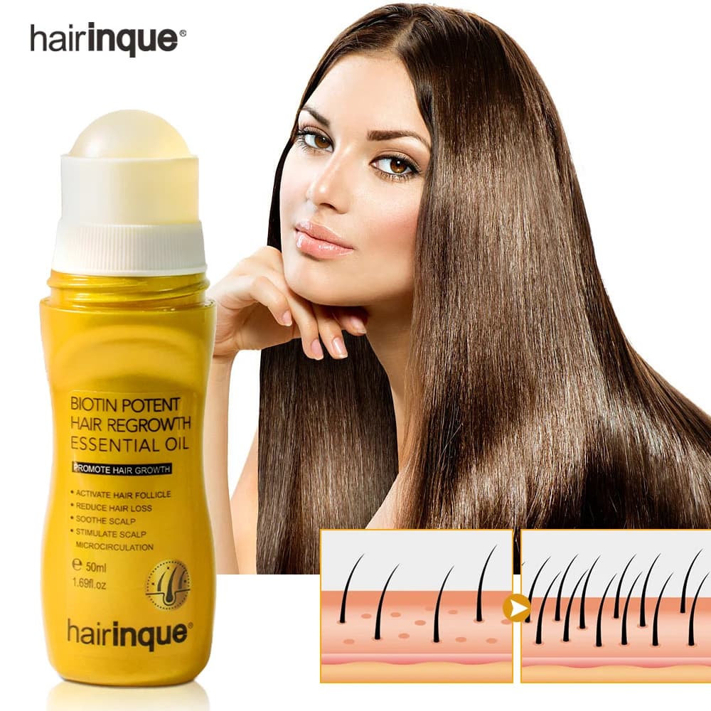Prodotti per l'olio addensato per la crescita dei capelli alla biotina per uomini e donne Preventivo anti-perdita di capelli Ricrescita rapida Trattamento del cuoio capelluto Riparazione Cura dei capelli