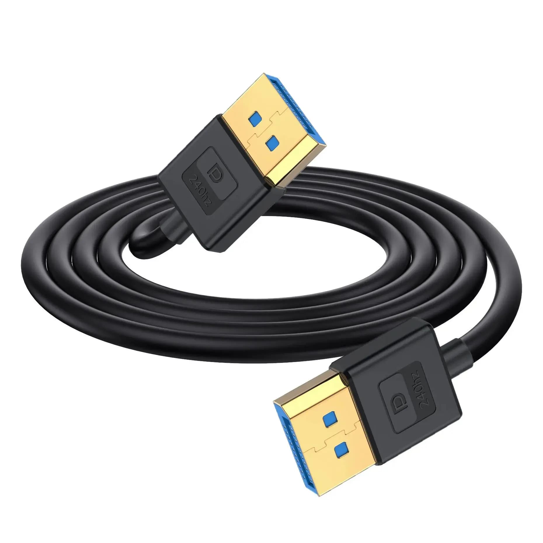 Cavo DisplayPort in Silicone, Supporto 8K 60Hz 4K 5K, Cavo Video Audio da 3m 5m per Laptop PC Monitor