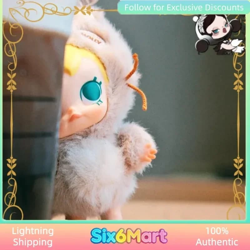 POP MART Ufficiale Baby Molly Pocket Friends Series - Ciondolo in Vinile Peluche Blind Box, Perfetto per Regali e Decorazioni