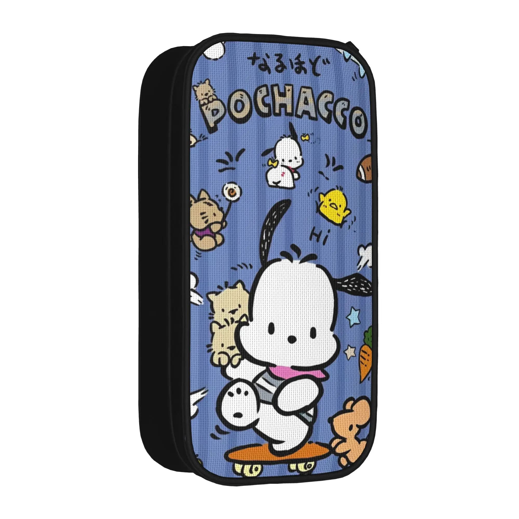 Astuccio Blu Pochacco Carino, Portapenne Creativo a Forma di Cane Cartone Animato, Borsa per Penne per Ragazze e Ragazzi, Grande Astuccio Scolastico per Studenti e Cosmetici