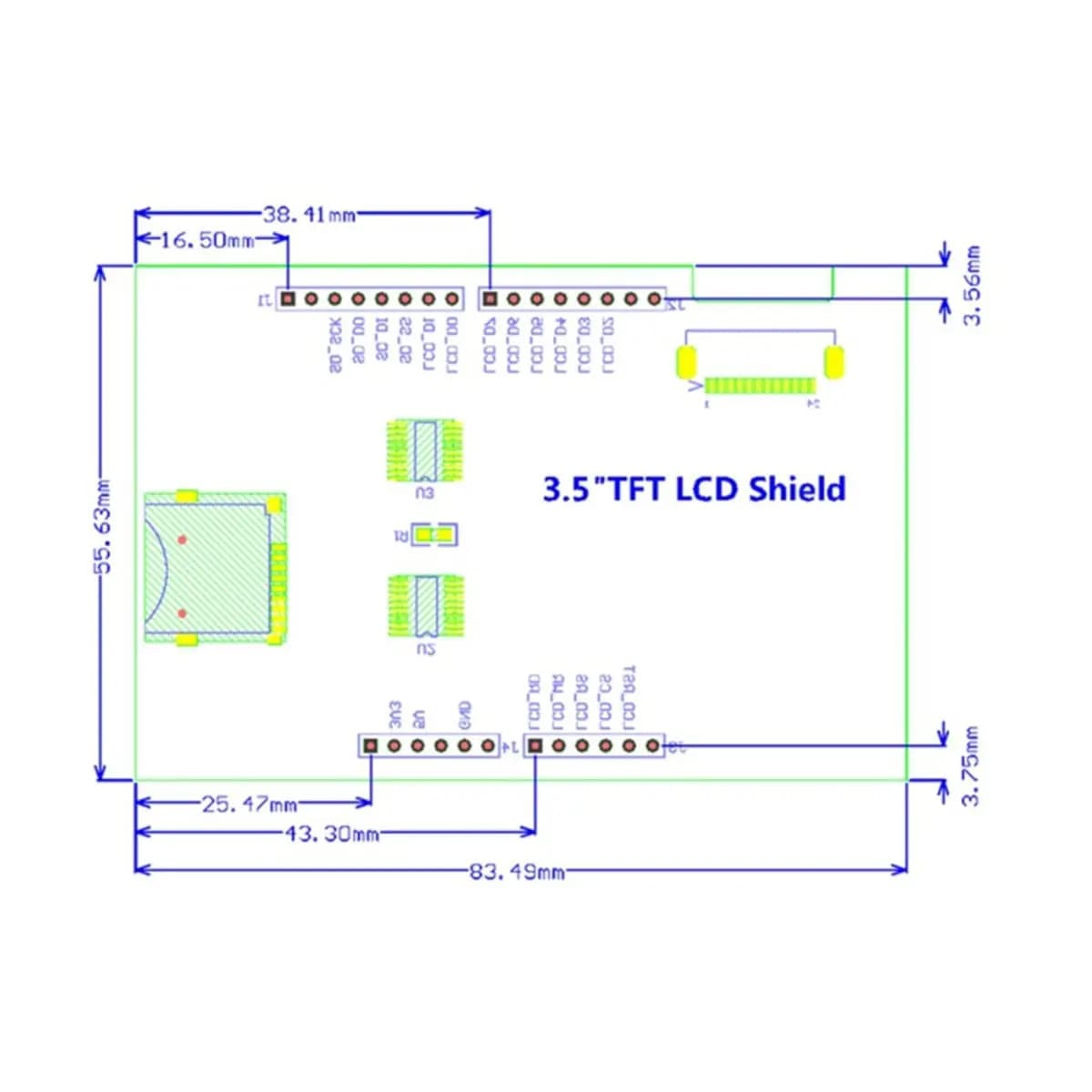 update. 3.5 Inch TFT LCD Color Touch Screen Display Module 480x320 Ultra HD for Arduino MegB2560 STM32