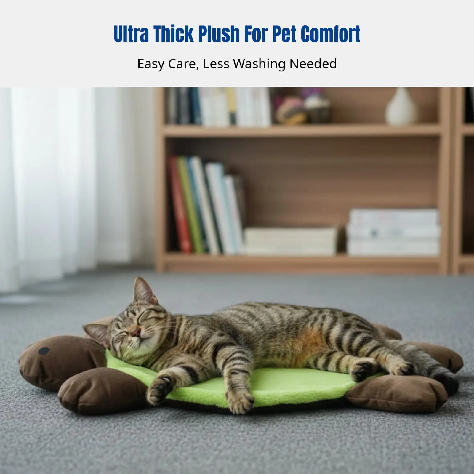 Cuccia per Animali Domestici a Forma di Tartaruga in Peluche, Spessa e Calda, Utilizzabile in Tutte le Stagioni, Vendita all'Ingrosso, Coperta o Giocattolo Inclusi