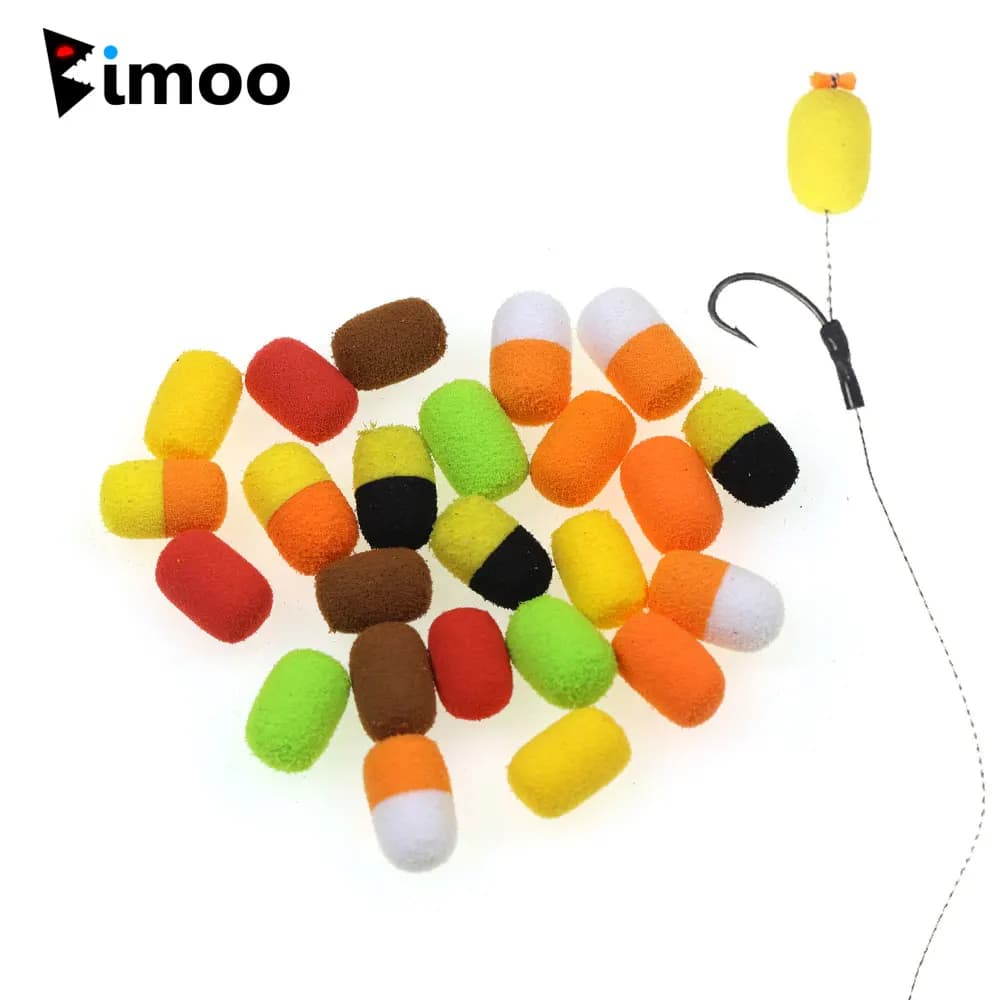 20/24pcs Carp Fishing Bait Foam Pop Up Carp Boilies Hair Rig Hookbait Method Feeder Carp Fishing Artificial Corn Accessories