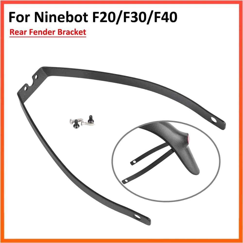 Staffa parafango posteriore per Segway Ninebot F20 F30 F40 KickScooter Scooter elettrico Supporto parafango con viti Parte in lega di alluminio