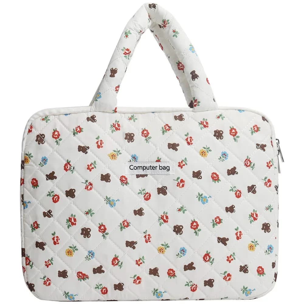 Borsa per laptop antiurto carina con motivo floreale da 13,3/15/15,6/16 pollici per Mac Air13.6 Pro14 Custodia per laptop Samsung Dell Lenovo HP