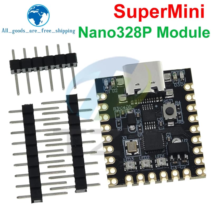 TZT 1/3 pz NANO V3.0/Nano SuperMini Tipo-C Scheda Atmega328p Chip Ch340 Porta Seriale Per Arduino