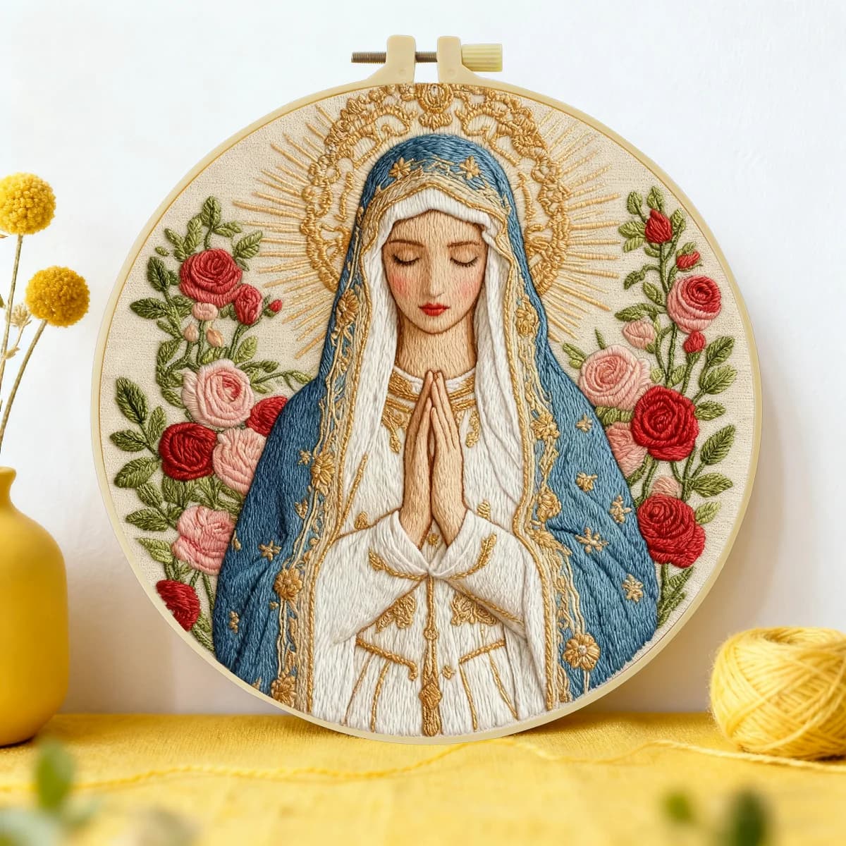 1 pz 20X20 CM/15X15 CM 7.87/6.3 pollici Religione Ricamo Starter Kit FAI DA TE kit di ricamo FAI DA TE manualidades cucito arte