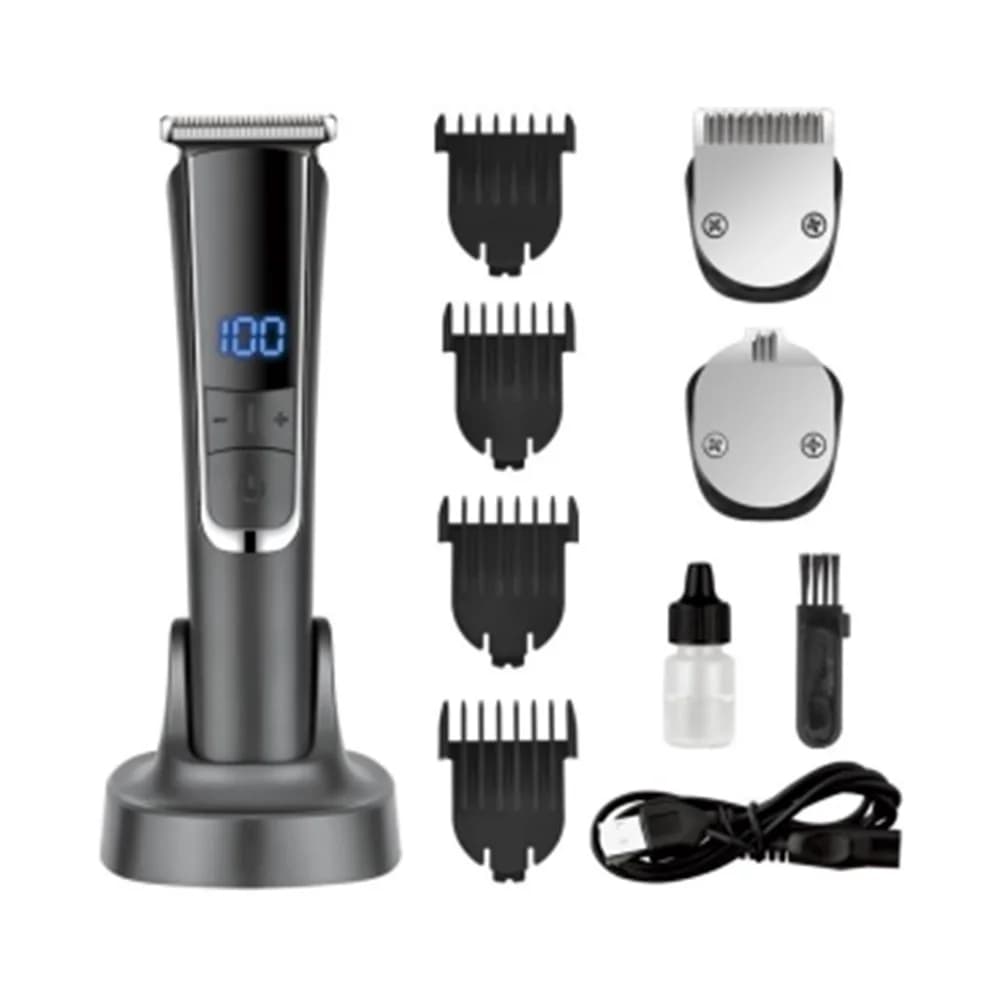 Trimmer Professional Kit for Hair, Naso and Barba Rechargeable Wireless High Power, New Arrival with Stainless Steel Blades and USB Power Supply
