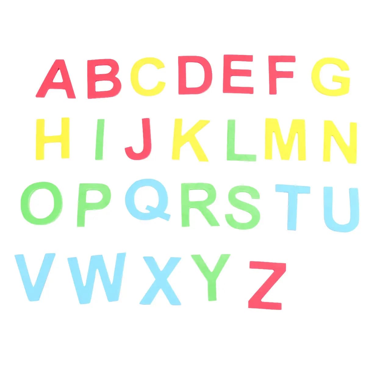 1Set Educational Alphabet Magnet Stickers Made of Safe Eva for Kids Learning Fridge Iron Cabinet Whiteboard Green Board
