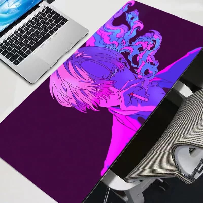 Tappetino per mouse One Piece Gamer Nero Nuovo Tappetino da scrivania resistente per PC Computer Sexy Anime Mousepad Accessori per tastiera da gioco Mausepad