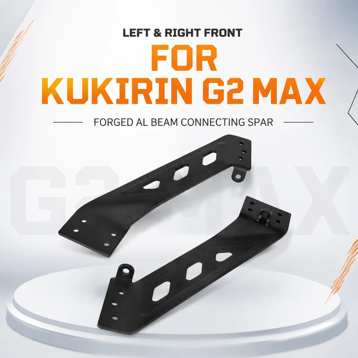 Left Right Front Forged Al Beam Connecting Spar for KuKirin G2 Max Electric Scooter Chassis Part