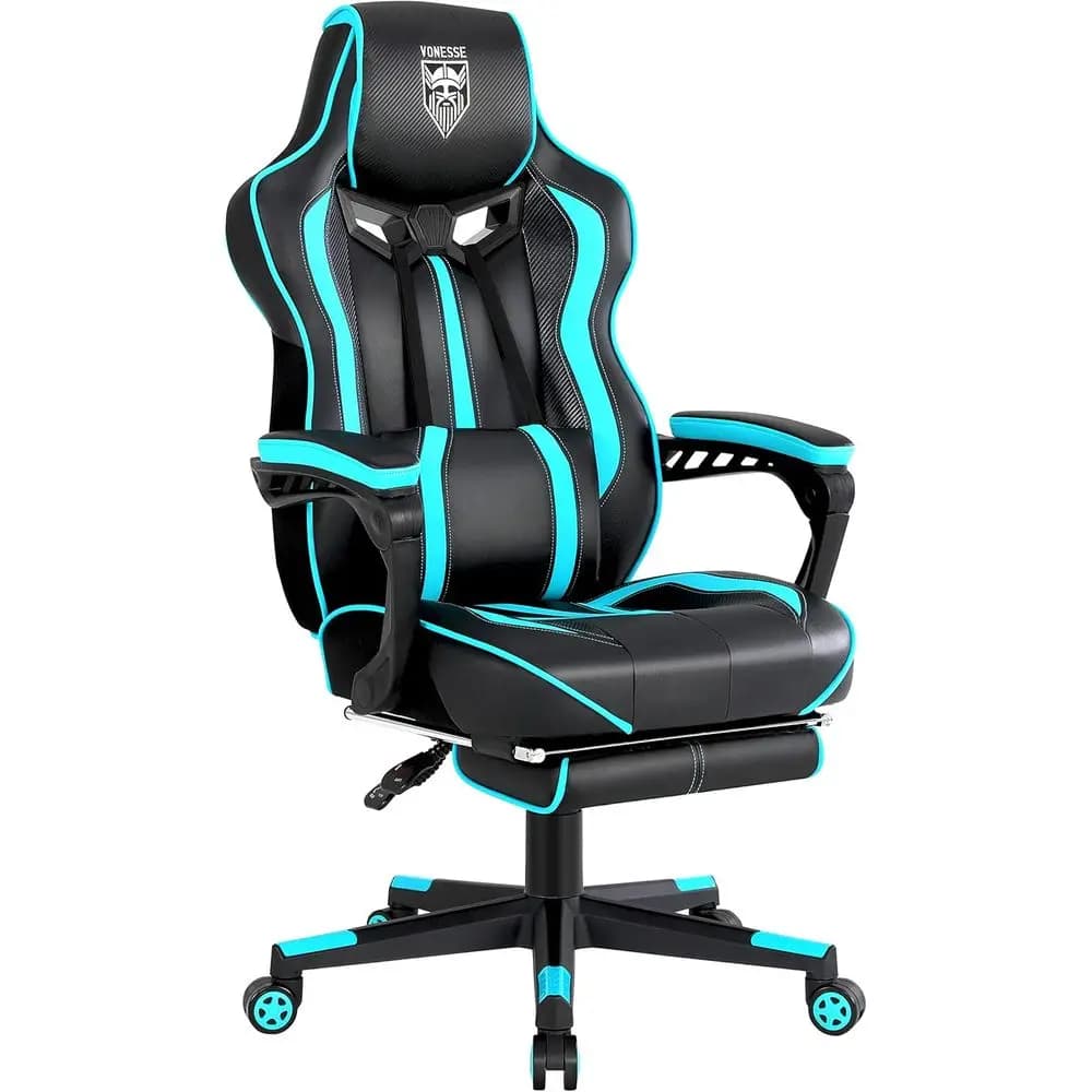Gaming Chairs for Adults, Gaming Chairs with Footrest and Massage, Reclining Computer Chair for Heavy People,Big and Tall Ergono