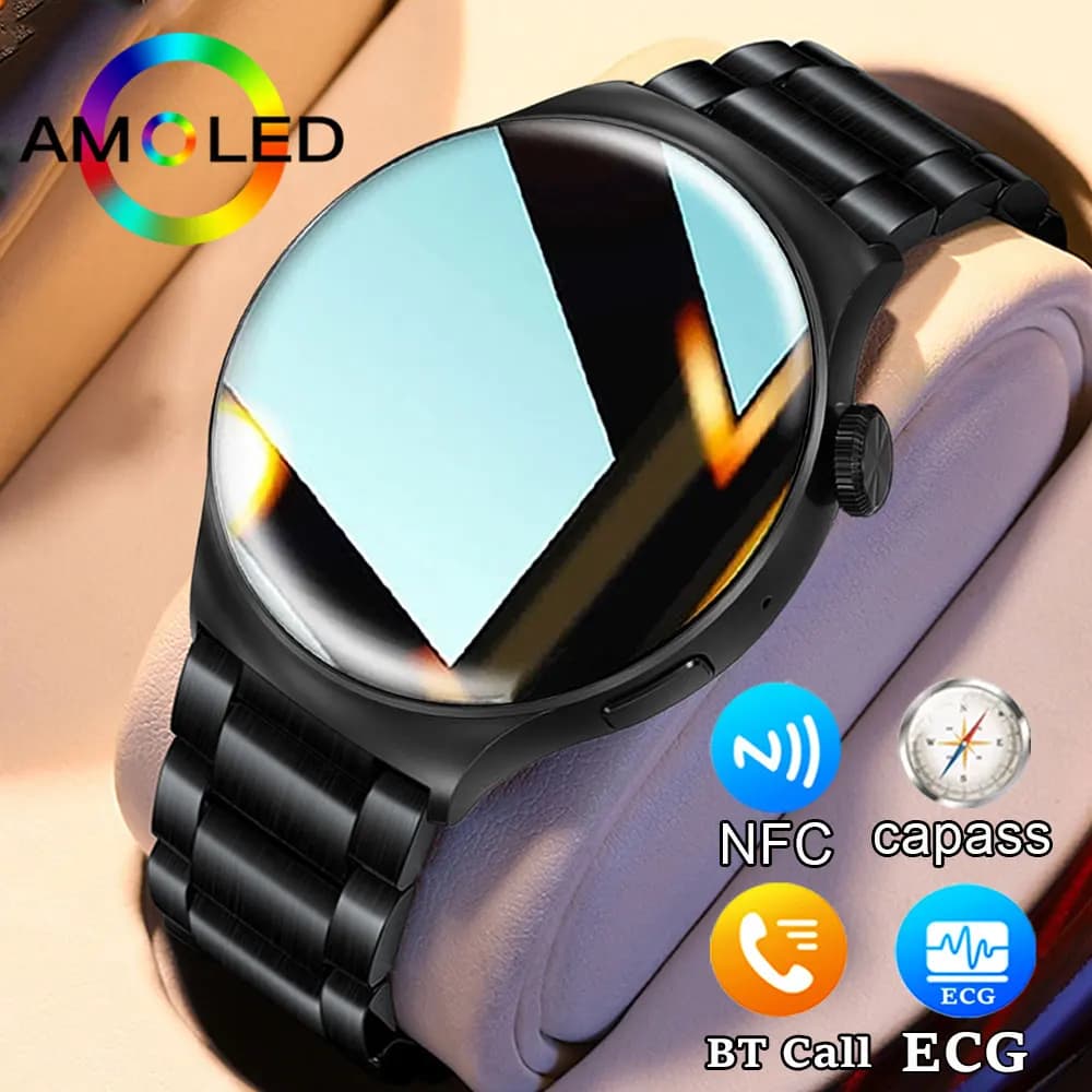 New SmartWatch 4 Women GPS Tracker HD 454*454 Men Smart Watch Bluetooth compass called NFC ECG Smartwatch Women for Android IOS