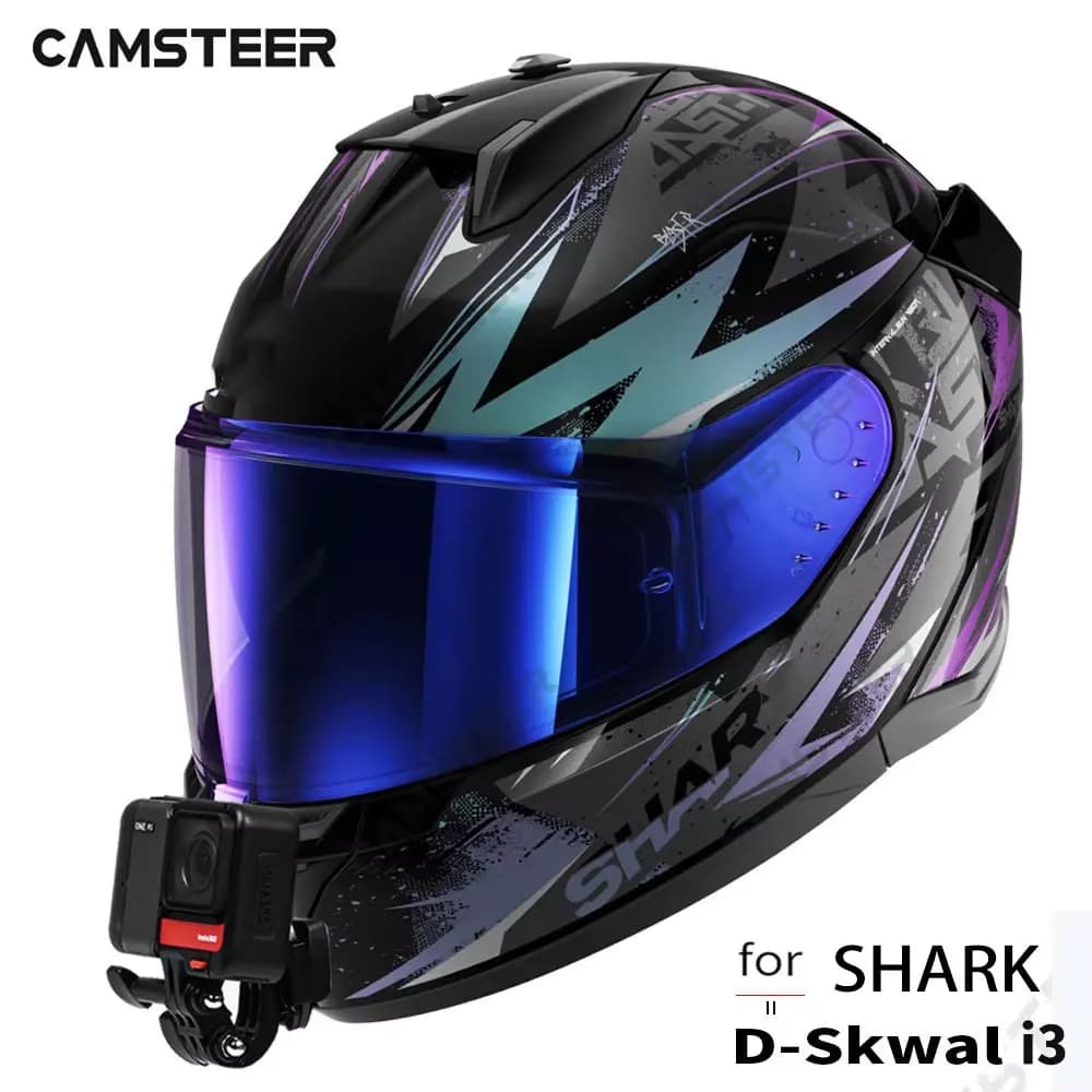 For Shark D Skwal i3 Custom aluminium helmet stand for GoPro Hero 13 12 11 Insta360 X4 Ace Pro2 DJI Action 5Pro 4 Camera