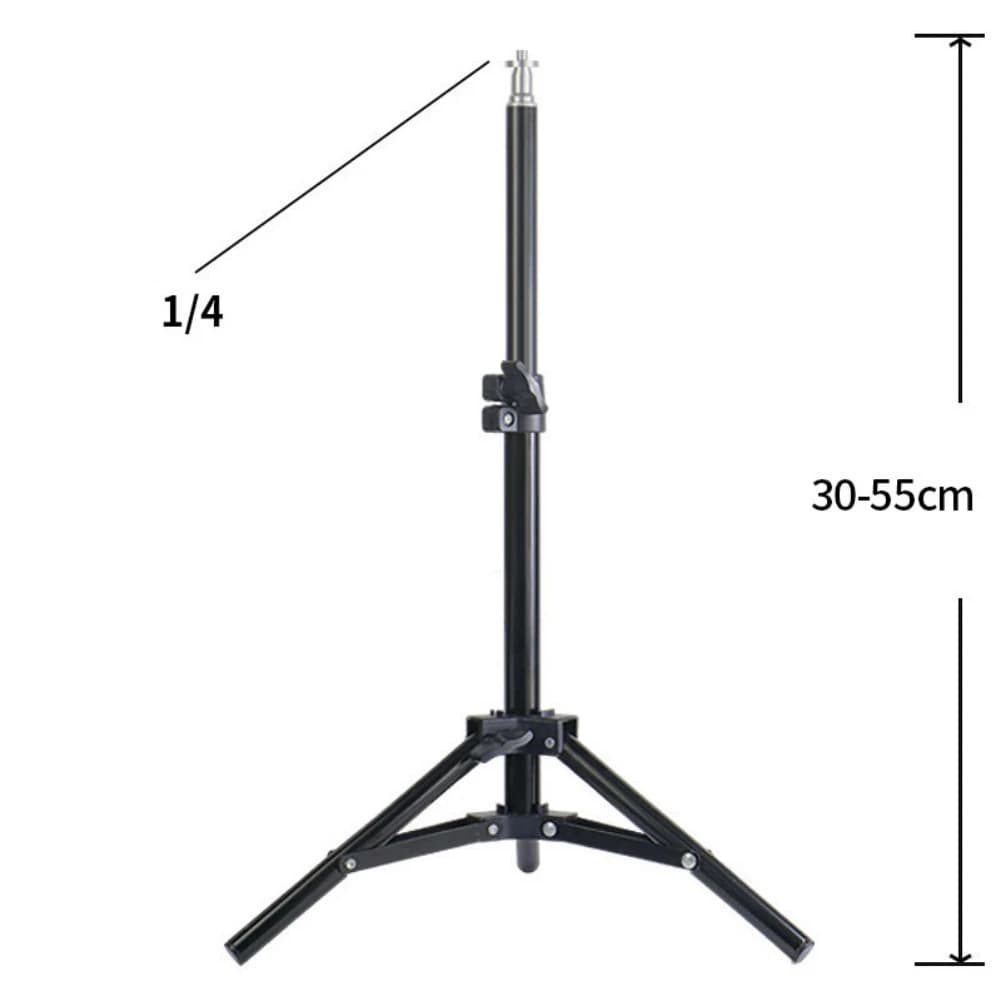 Photograph Scenes Live Broadcast Tripod Stand Bracket 1 4 Screw Aluminum Alloy Anti-folding Fill Light Holders Lighting Mounts