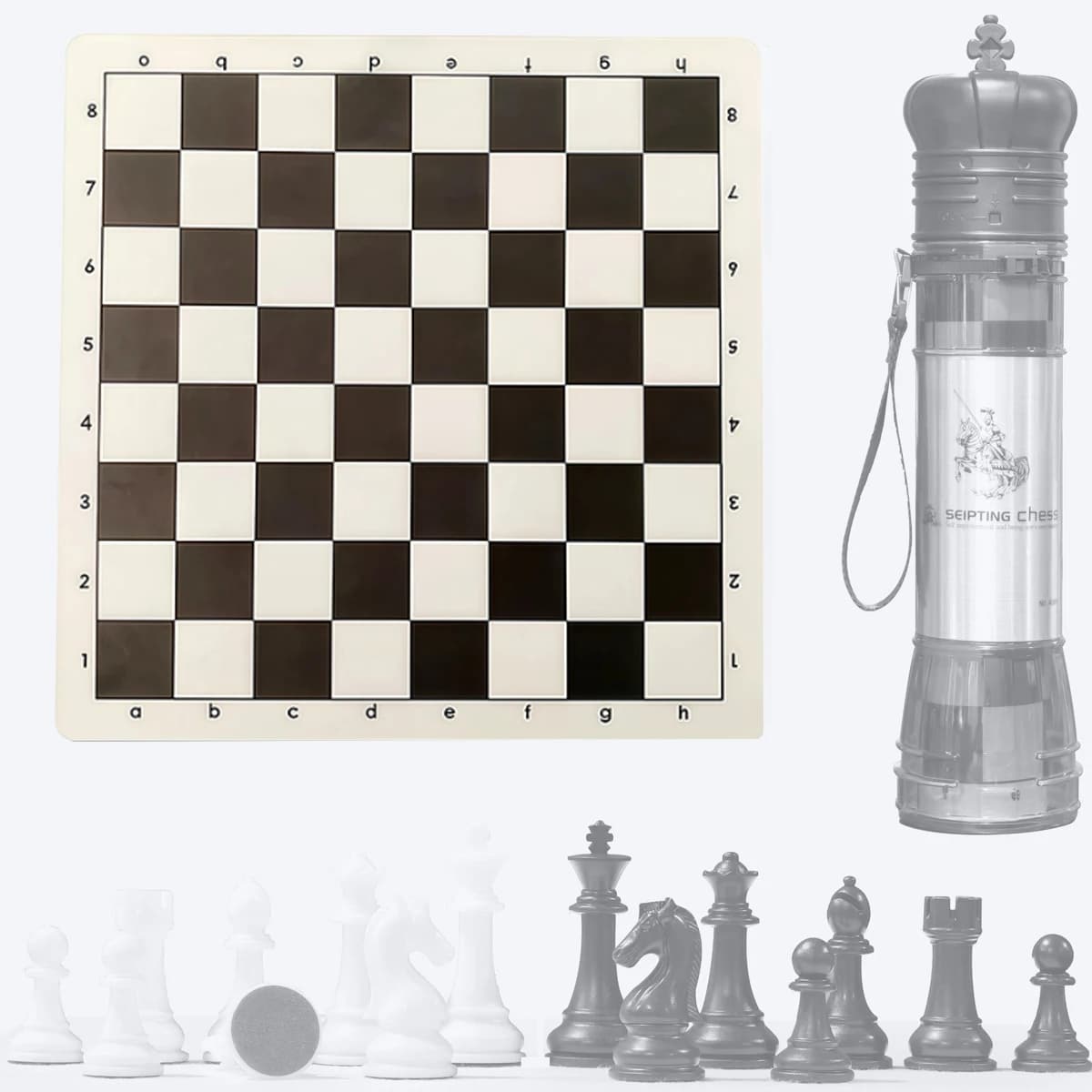 International Chess Board 51cm/20inch Foldable Material International Foldable Game Chess