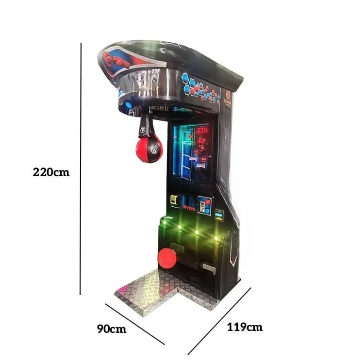 Game arcade Electronic Token Training Boxer Force Metal Boxing Machine English Punching Machine For Bags