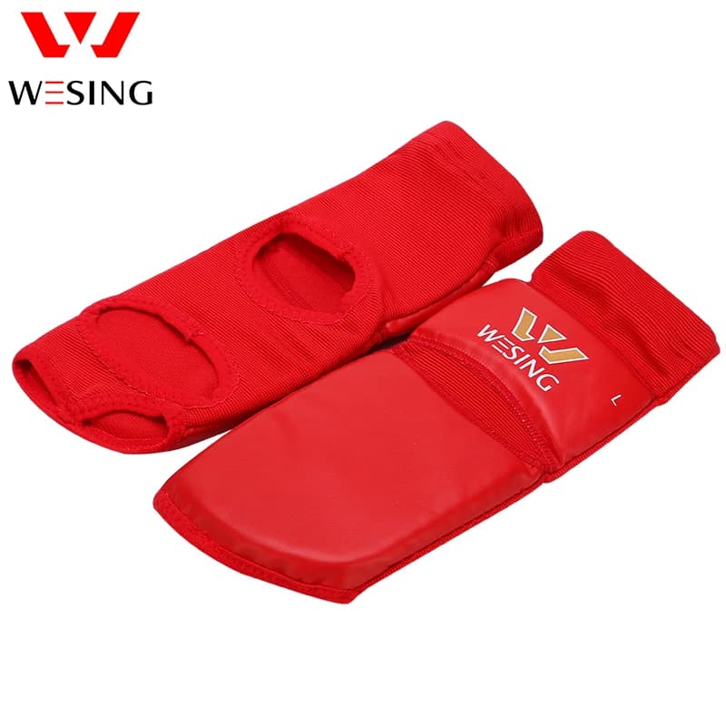 Wesing Sanda Wushu Instep Guard Muay Thai caviglia protettiva boxe Taekwondo Training supporto per i piedi MMA di grandi dimensioni
