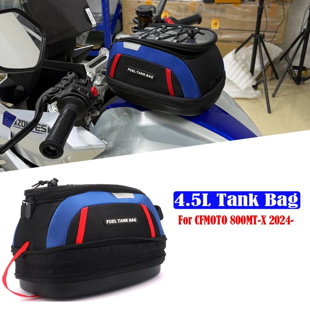 800MT-X Motorcycle Fuel Tank Bag Luggage Backpack Tanklock Phone Bag For CFMOTO 800MT-X 800MT X 2024- Motorcycle Tank Front Bag