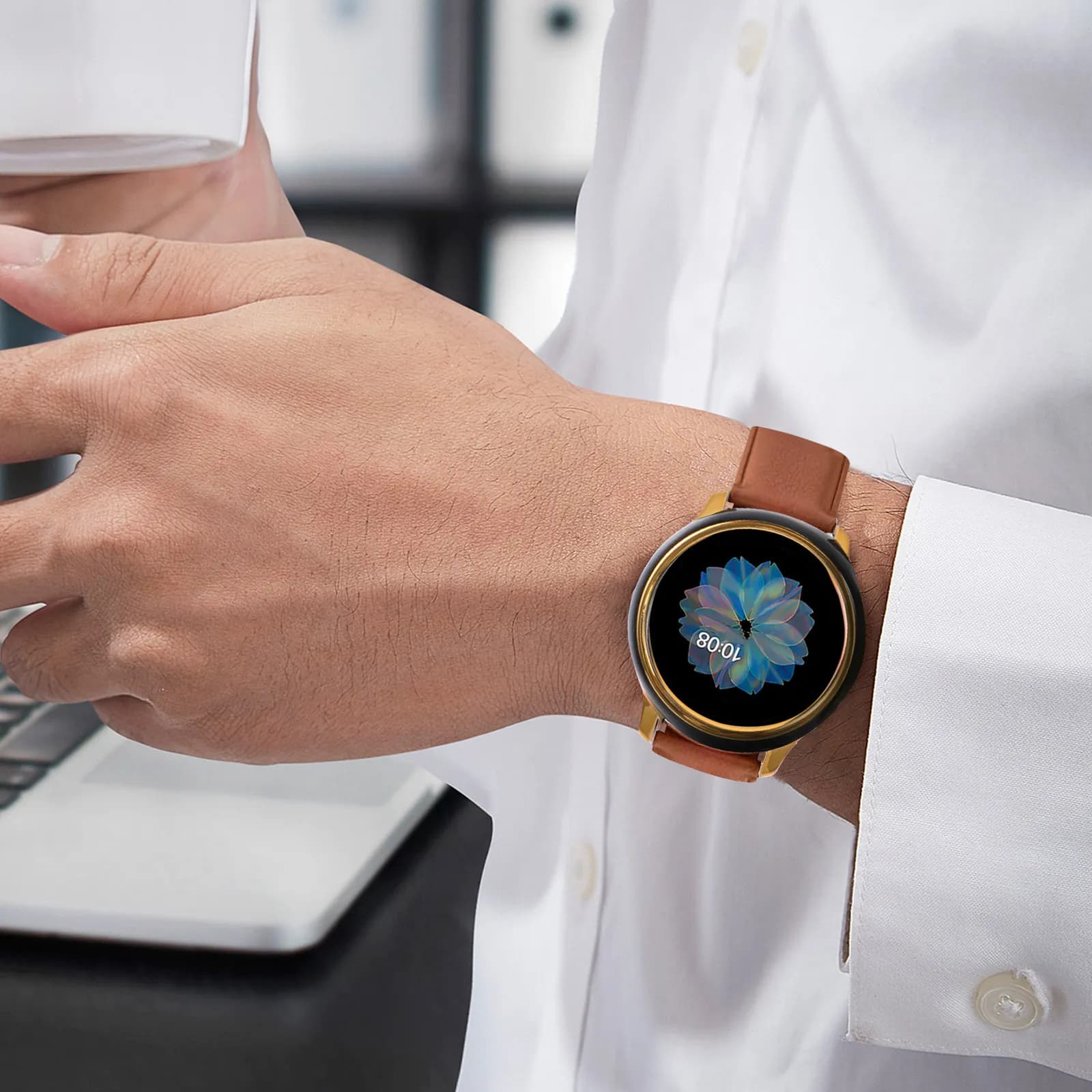 2 Pezzi Custodia Protettiva Squisita per Smartwatch, Anti-Collisione, Resistente allo Sporco, per Esercizi Intensi, alla Moda