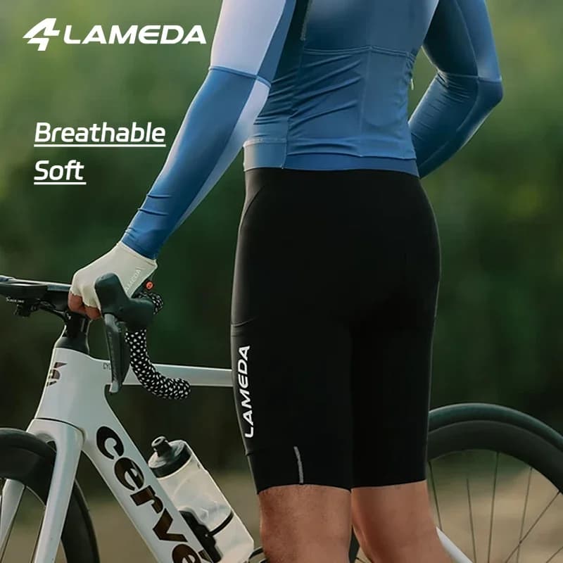 Lameda Men's Cycling Shorts Moisture-wicking Mtb Shorts For Riding Bicycle Short Pants Breathable High Elasticity Biking Bibs