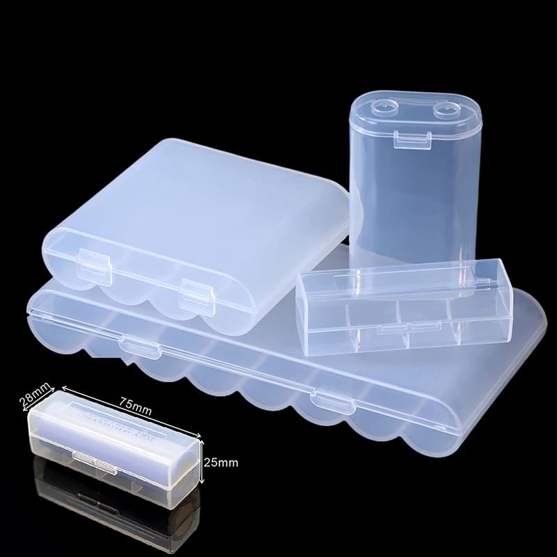 1/3 Pezzi Scatola di Protezione Anti-Caduta per Batterie 21700 a 1/2/4/8 Sezioni, Contenitore in Plastica PP per Batterie 21700