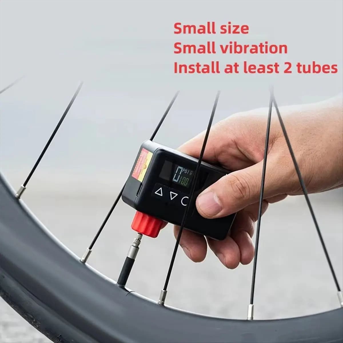 New arrival Bicycle Air Pump Portable Mini Electric Bike Pump AV Inflator Presta Schrader Valve Road MTB Bike Accessories