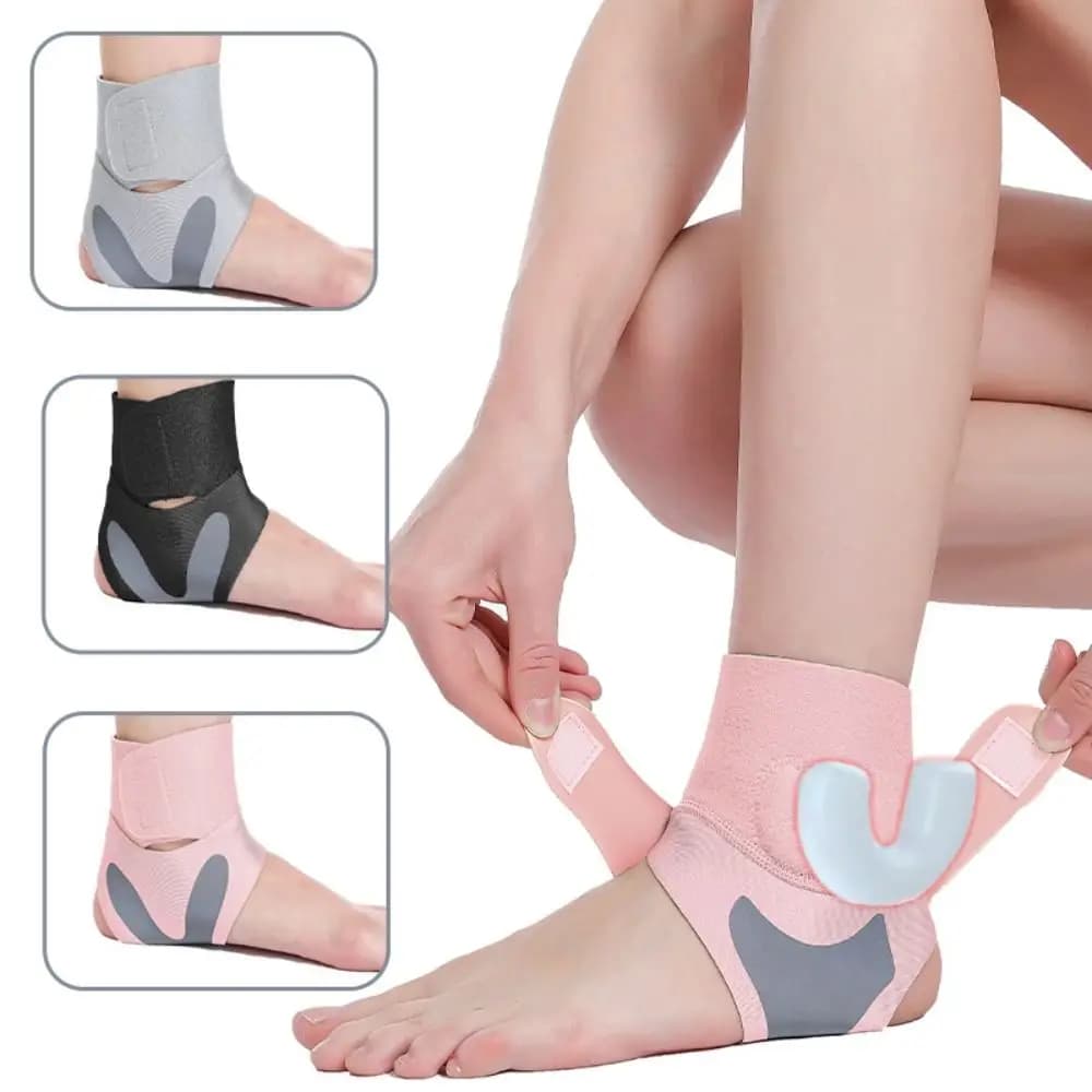 Supporto per Caviglia Regolabile Elastico, Fascia di Compressione Anti-Leggatura, Protezione Sportiva per Tendine