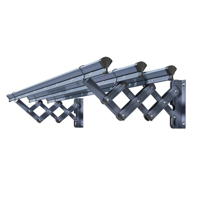 Aluminium Alloy Hanger Telescopic Clothes for Balcony Rod for Drying Foldable Clothes for Home Use Push-pull Quilt for Indoor and Outdoor Dry