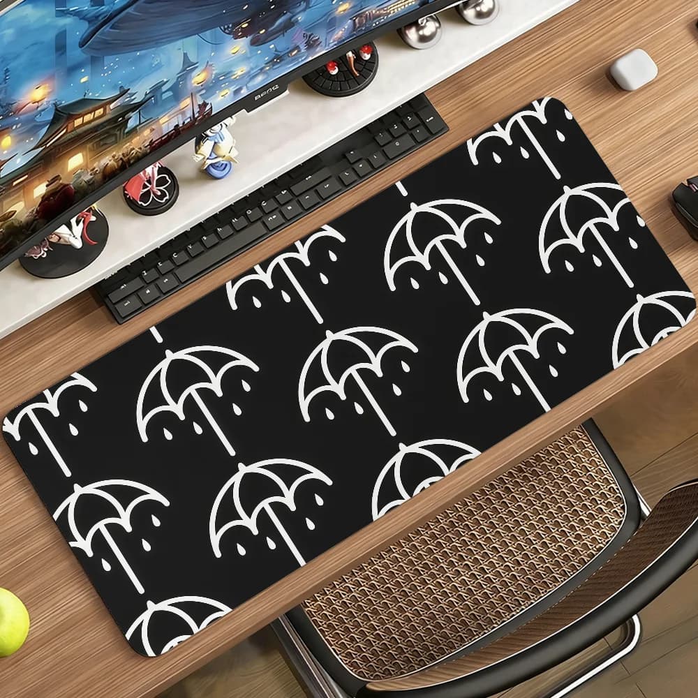Band B-Bring Me The H-Horizon Mouse Pad Tappetino per computer in gomma antiscivolo Gamer Balance Decoracion Deskmat Laptop Office Large