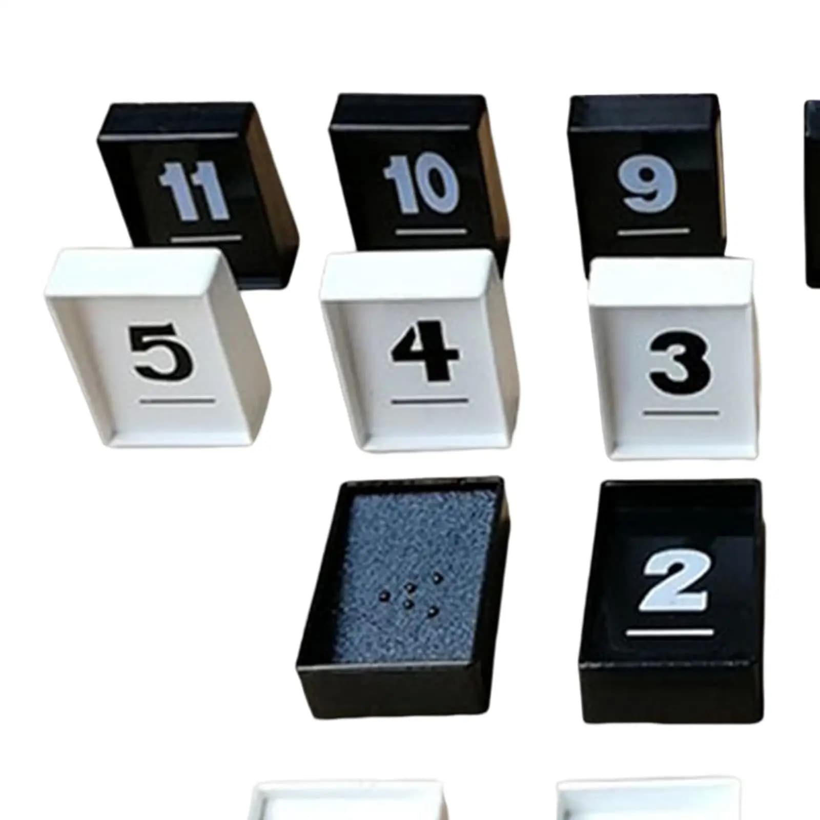 Traditional Number Board Game Mahjong Game 24 Tiles for 2-4 Player Kids Adults Travel Educational Toy Entertainment