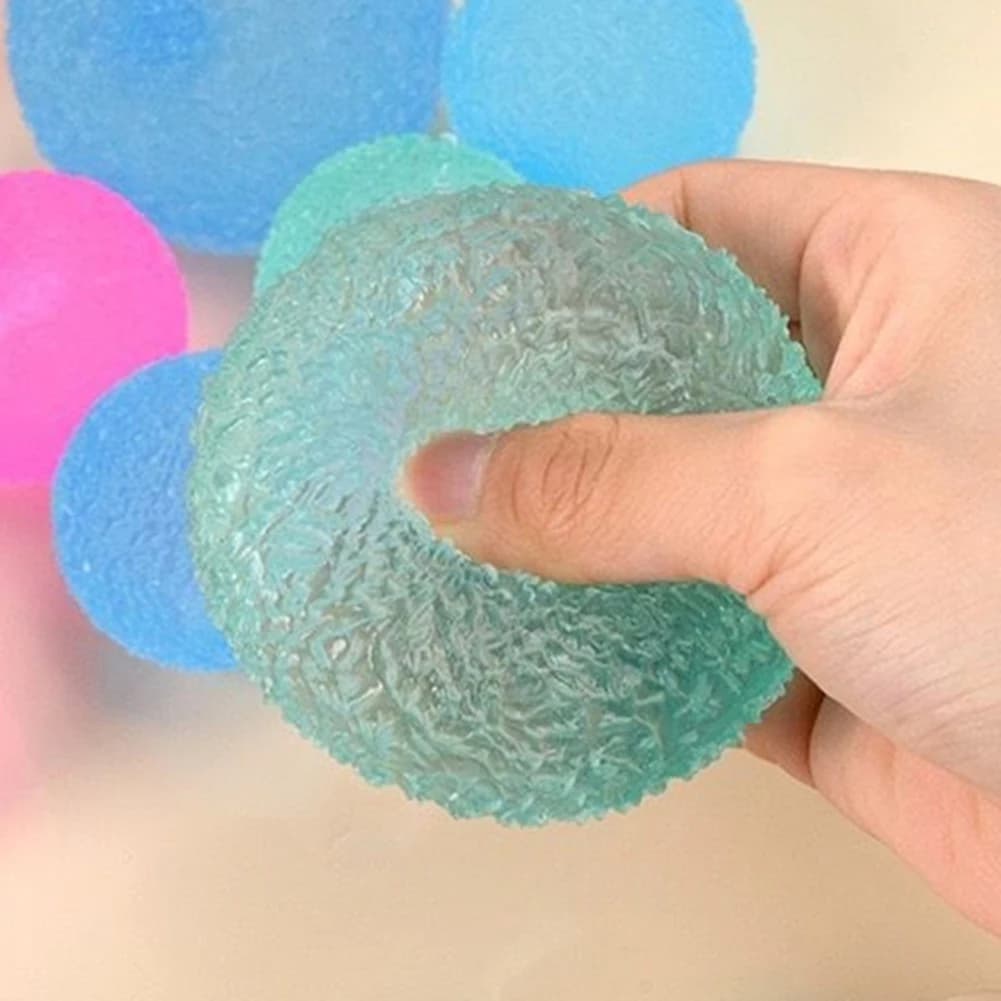 1 pezzo, colore casuale, palline antistress Quishies, cristalli, palline Mochi, giocattoli Squishies, realizzati a mano, in TPR morbido, antistress per la scuola e l'ufficio