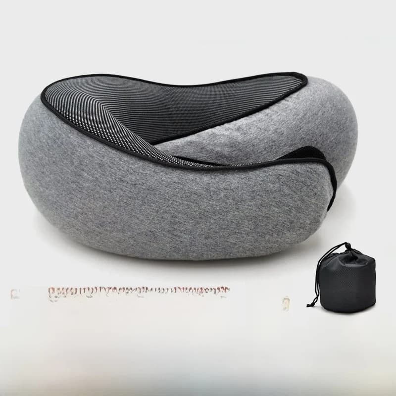 Memory Foam Neck Pillow Portable Travel Pillow Adjustable U-Shaped Pillow for Air Travel Nap Supportive Neck And Shoulder Relief