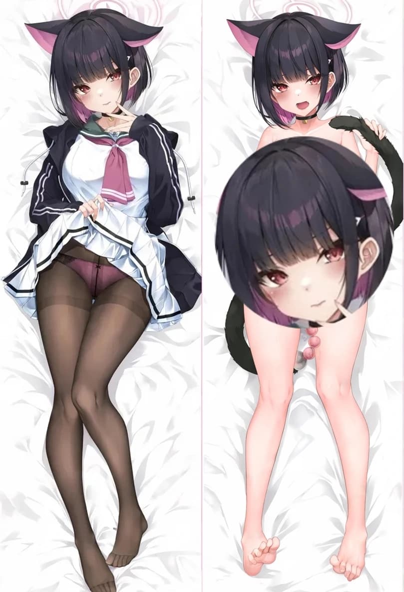 Federa per cuscino Kazusa Dakimakura Blue Archive che abbraccia il corpo