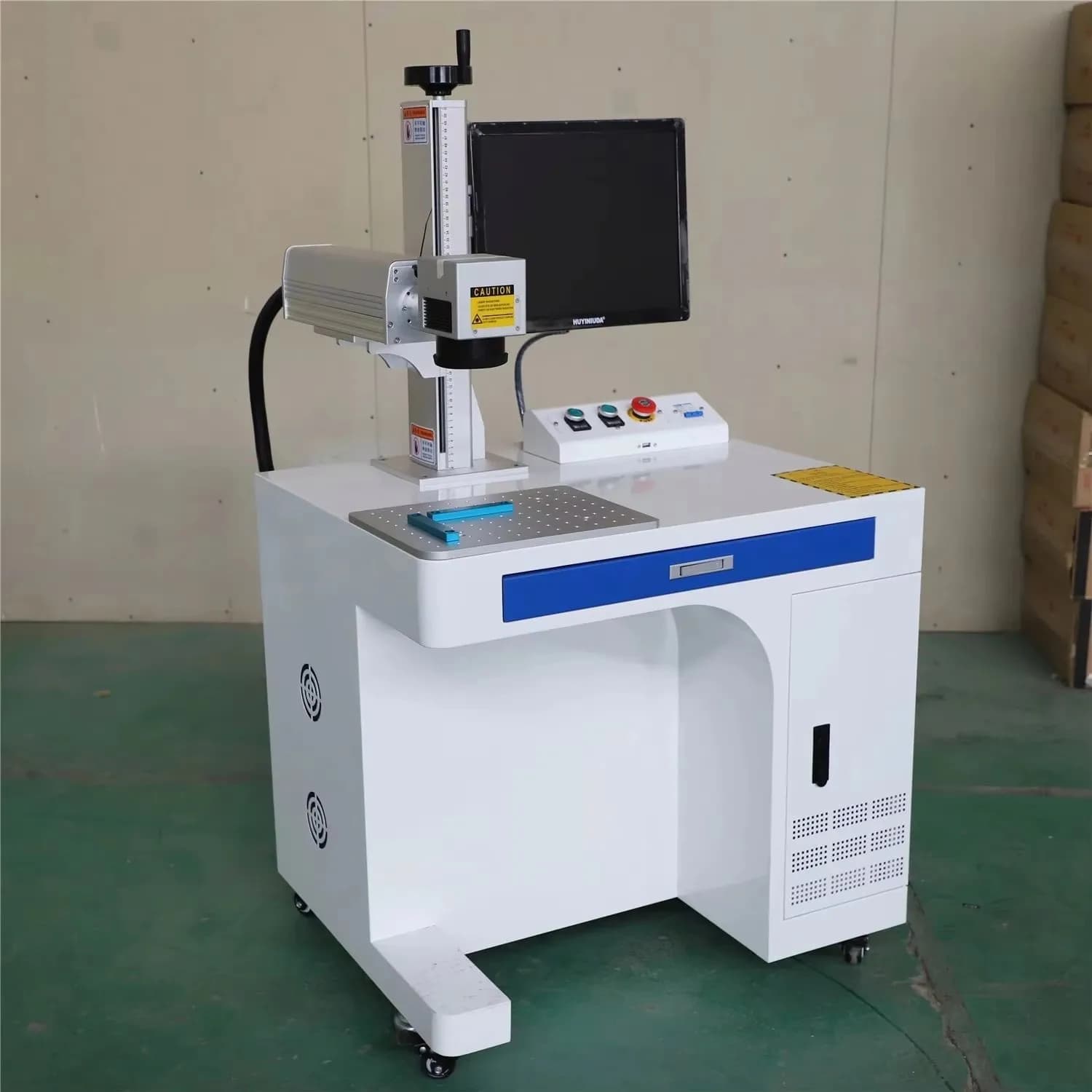 High Efficient Laser Engraver 30W 50W 60W 100W Fiber Laser Printing Marking Machine Laser Engraving Inkjet Laser Printer Machine