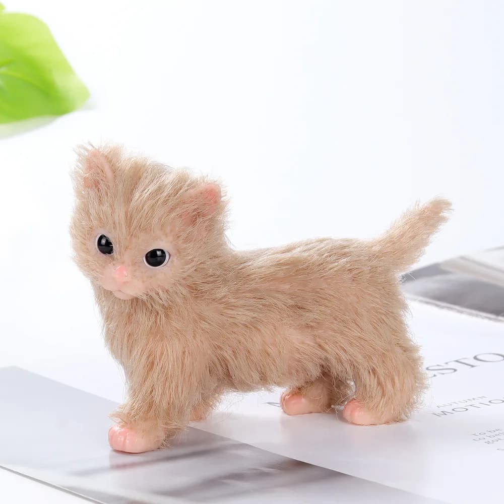 Simulazione Mini SiliconeCute Gattino Bambola Giocattolo Morbido Realistico Fatto A Mano Reborn Pet Gattino Neonato Animale Bambola Giocattolo Regalo Per I Bambini
