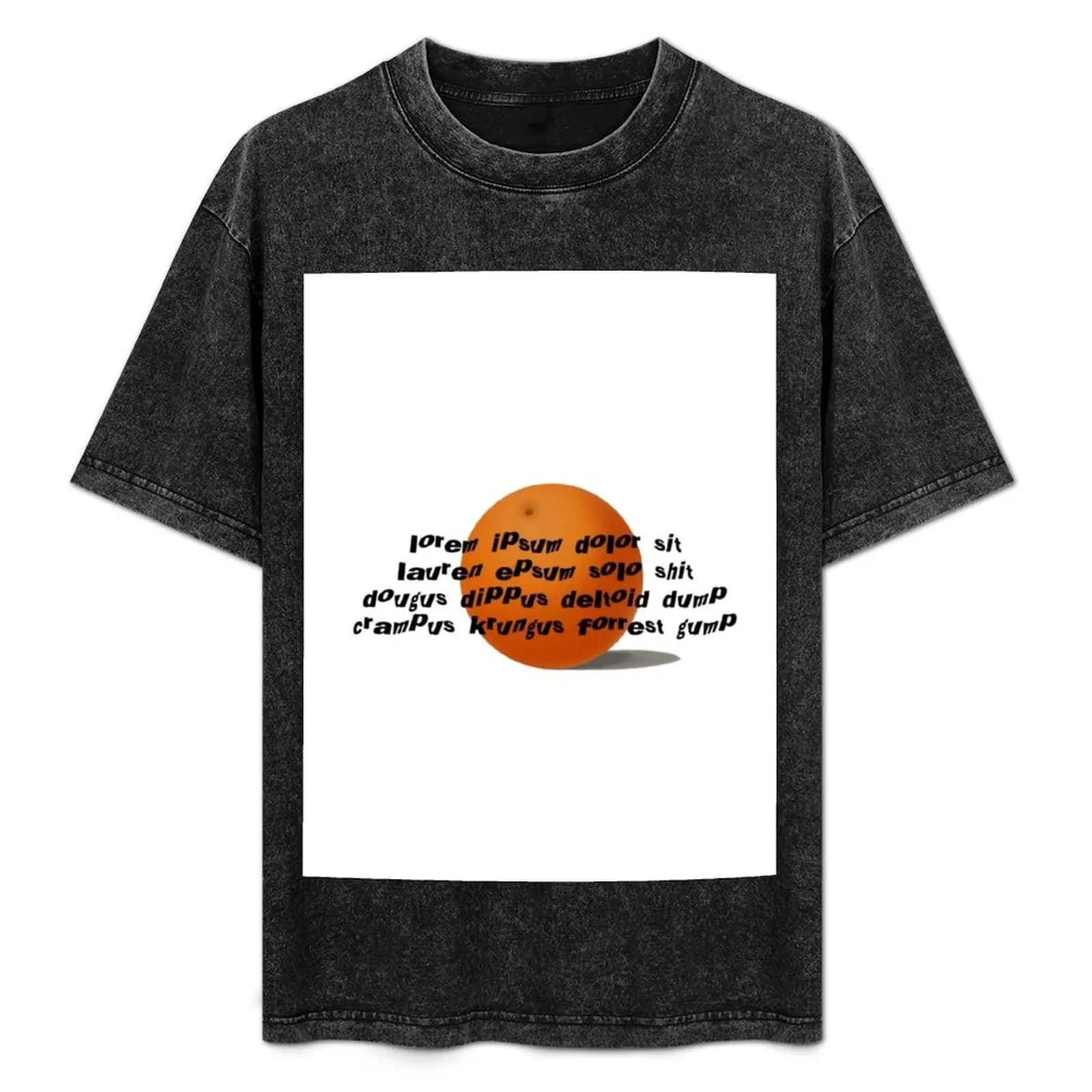 Drawfee lorem ipsum orange merch T-Shirt Basic Short Sleeve Cotton Blend T-Shirt