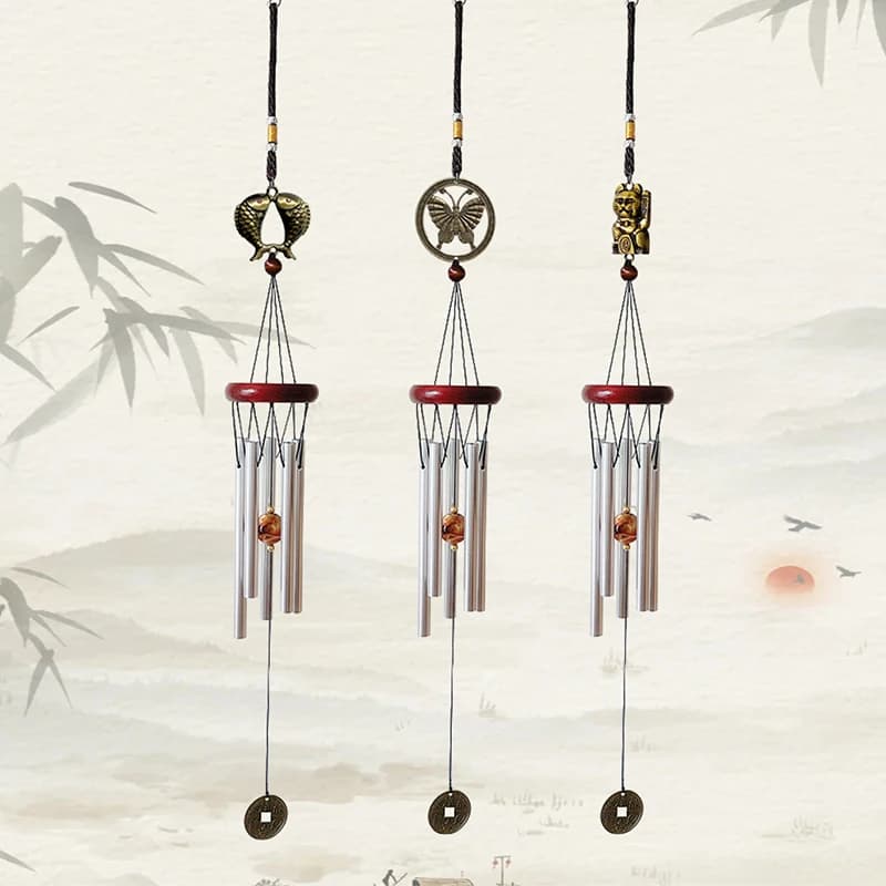 Aluminum Wind Chime Decoration Ornamental Butterfly Cat Creative Gift for During Festivals Perfect for Room And Outdoor Decor