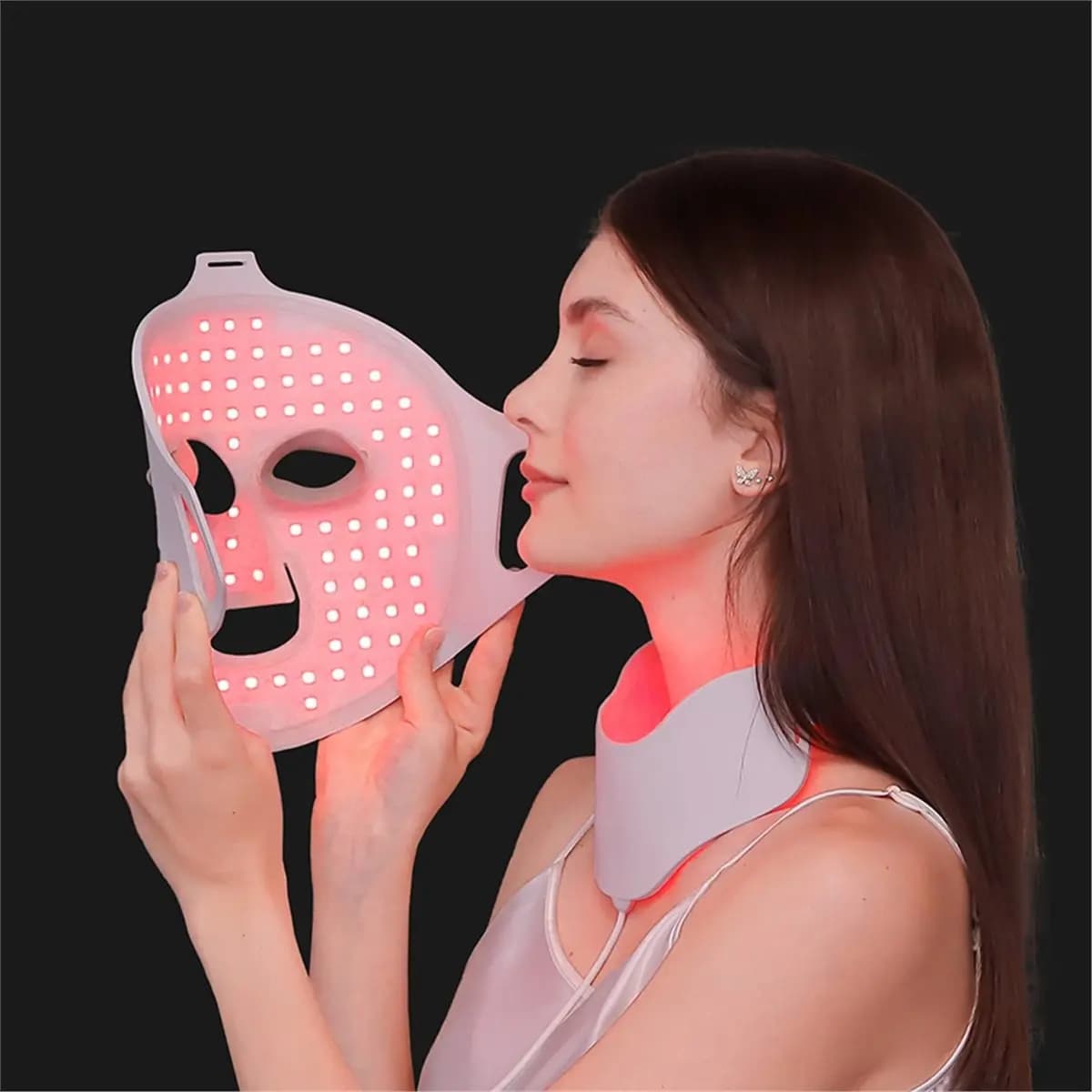 [N84R] Silicone LED Mask 7 Colors Photon Beauty Face Mask Skin Whitening Skin Rejuvenation Mascara Faciales US Plug