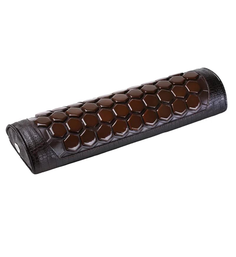 Natural Jade Germanium Stone Pillow Massage Relaxant Cervical Tourmaline Pillow China Jade Pillow Chiropractic Pain Realse