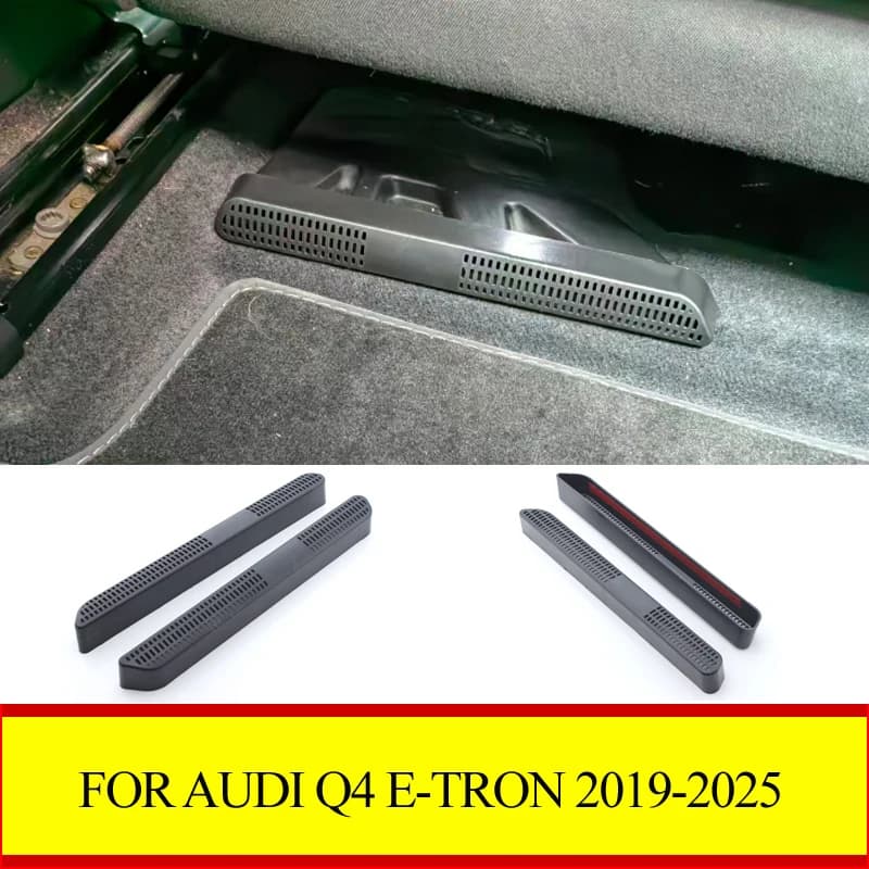 Auto Air Vent Cover for AUDI Q4 E-TRON 2019 2020 2021 2022-2025 Under The Seat Self Exit Grid Interior Wall decal Accessories