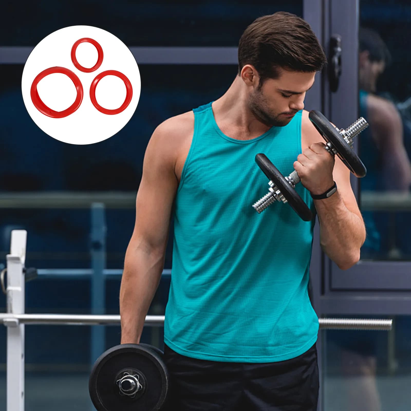 Set di 16 Coperture in Silicone per Manubri, Resistenti e Antiscivolo, Accessori per Palestra e Fitness, Pronte per Regalo