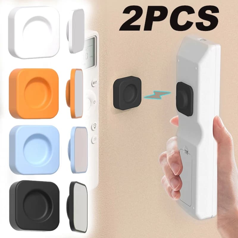 Supporto magnetico per telecomando da 2 pezzi, supporto da parete per telecomando, staffa per telecomando senza punzonatura, gancio magnetico per la casa