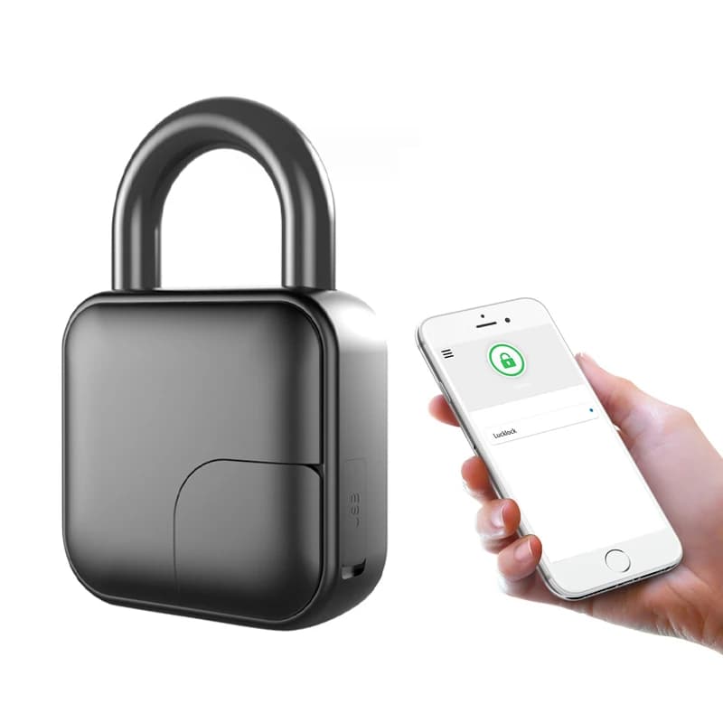 APP serratura con telecomando/serratura della porta batteria integrata da 300 mAh lucchetto intelligente con impronta digitale lucchetto intelligente